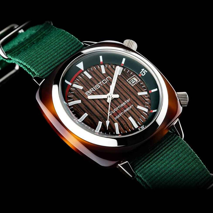 Briston Clubmaster Diver - Yachting - Vert Anglais 18642.SA.TD.10W.NBG Watch