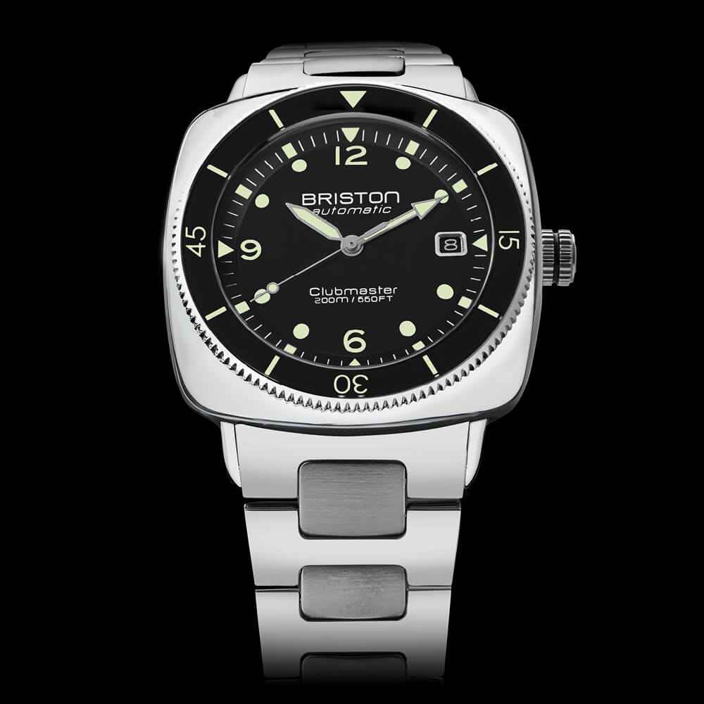 Briston Clubmaster Legend Diver - Acier - Noir 241740.PS.LD.1.SB Watch