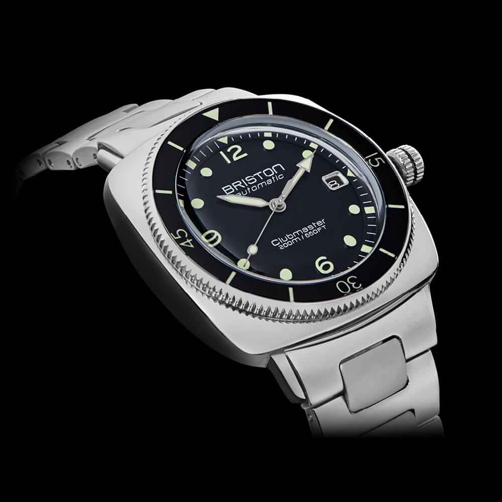 Briston Clubmaster Legend Diver - Acier - Noir 241740.PS.LD.1.SB Watch