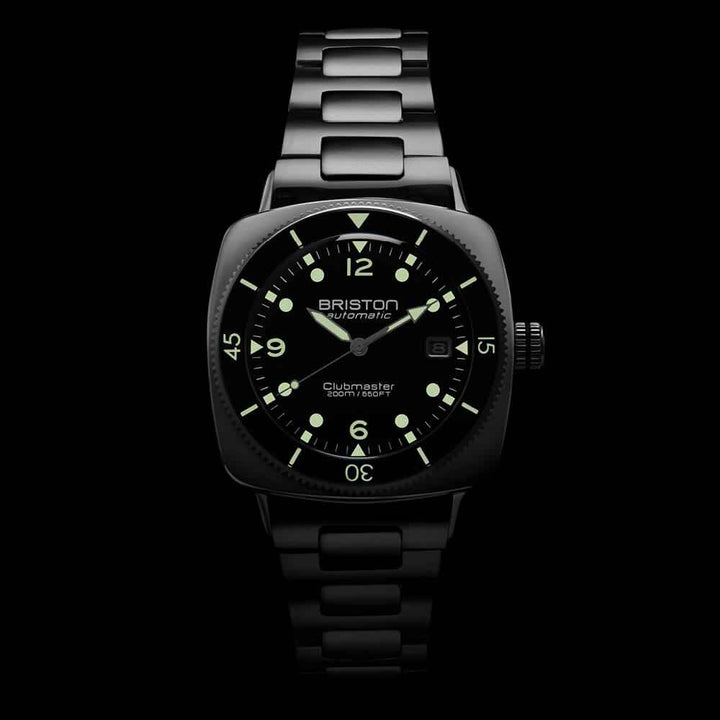 Briston Clubmaster Legend Diver - Acier - Noir 241740.PS.LD.1.SB Watch