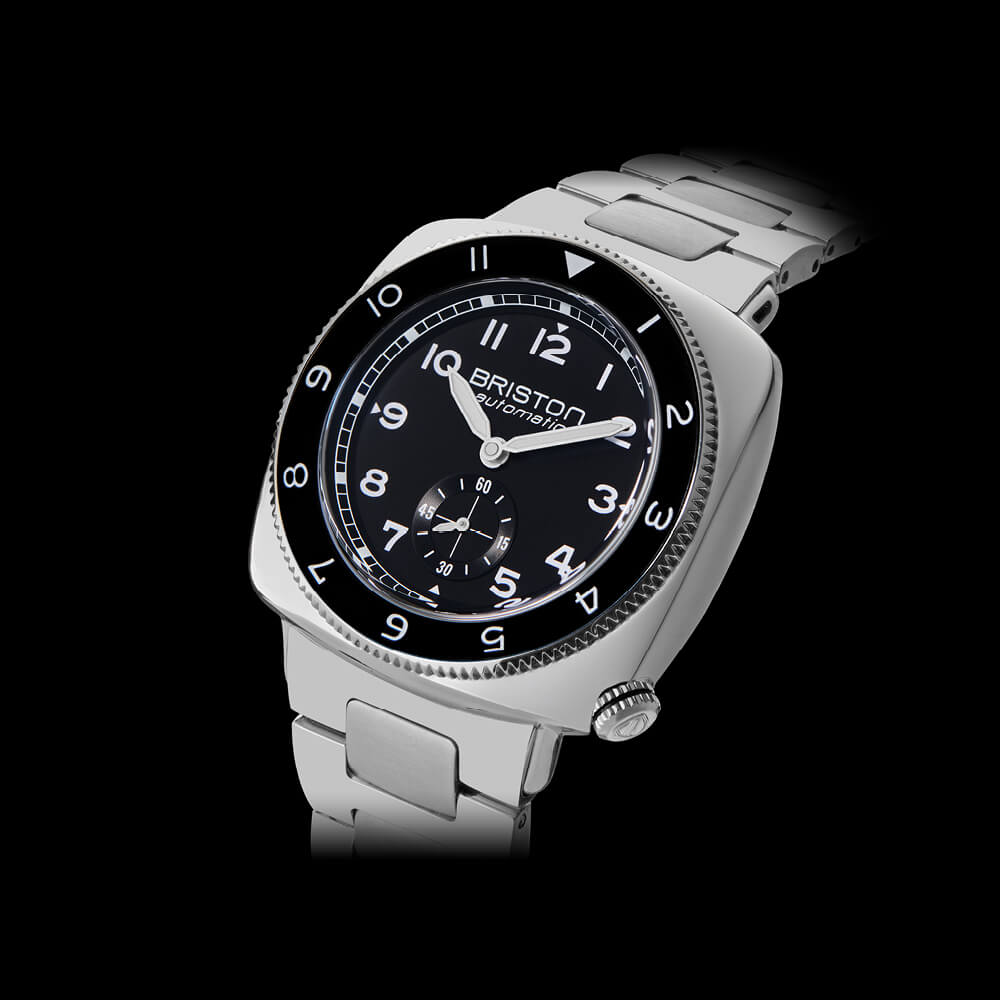Briston Clubmaster Legend - Petite Seconde - Acier - Noir 241639.PS.L.1.SB Watch