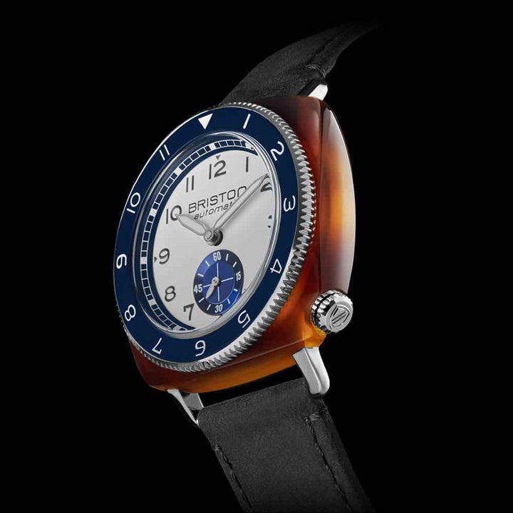 Briston Clubmaster Legend - Petite Seconde - Blanc / Bleu 241639.SA.T.2NV.CH Watch