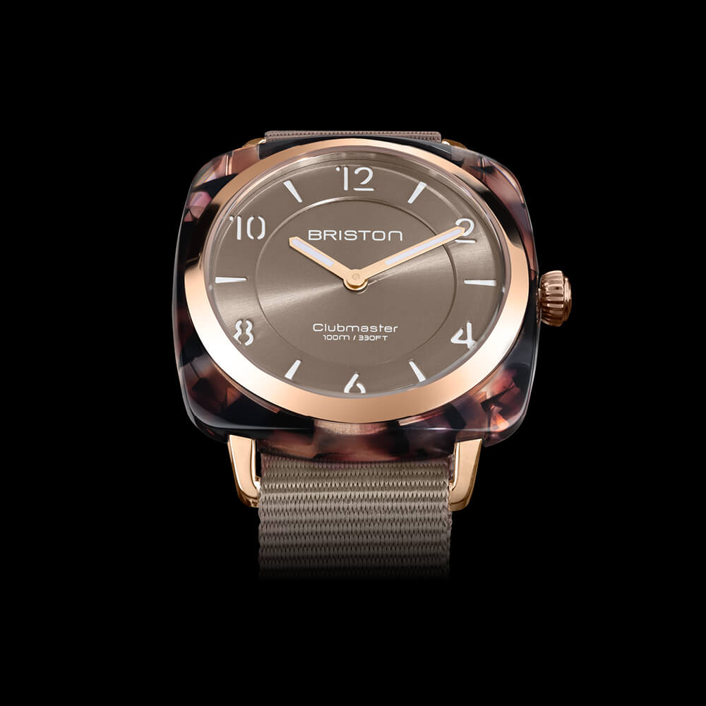 Briston Clubmaster Chic - HM - Gold - Gris Taupe 21536.PRA.UBR.30.NT Watch