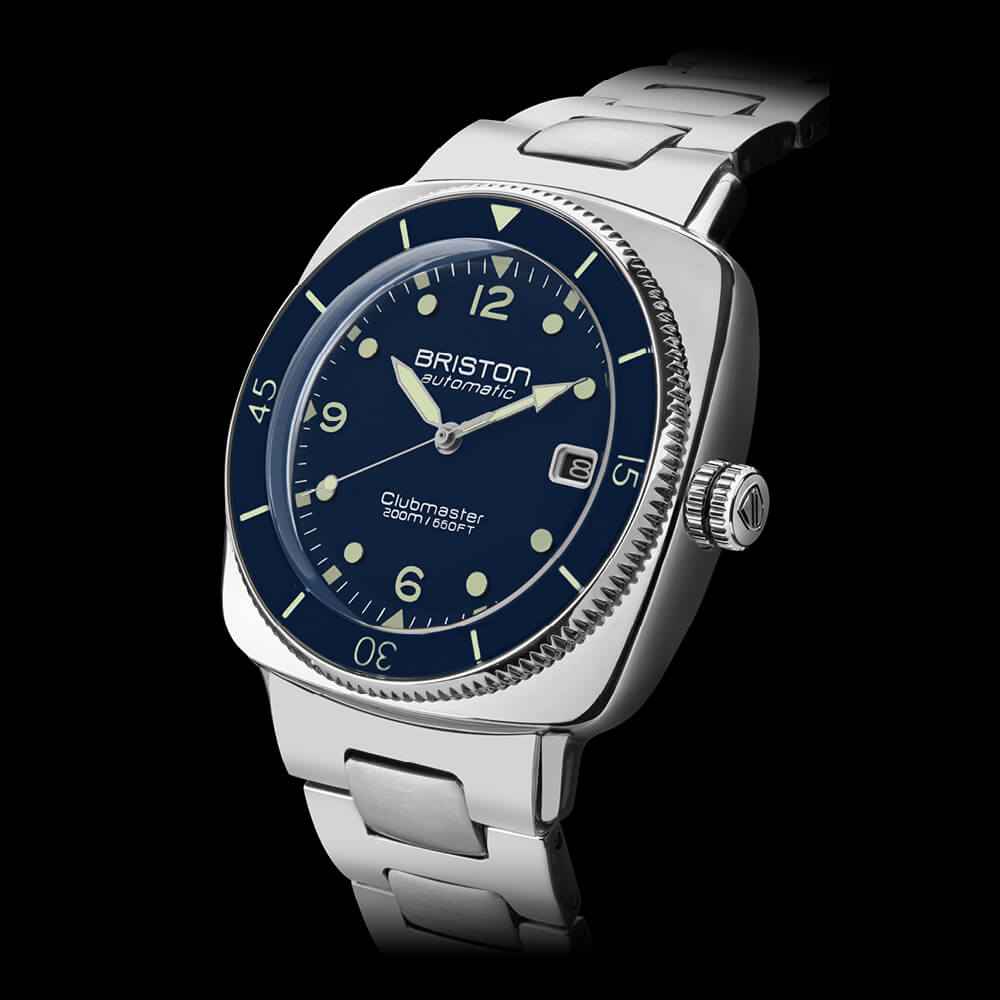 Briston Clubmaster Legend Diver - Acier - Bleu marine 241740.PS.LD.15.SB Watch