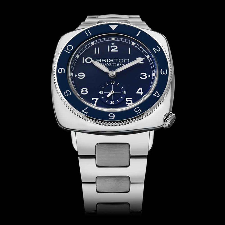 Briston Clubmaster Legend - Petite Seconde - Acier - Bleu 241639.PS.L.15.SB Watch
