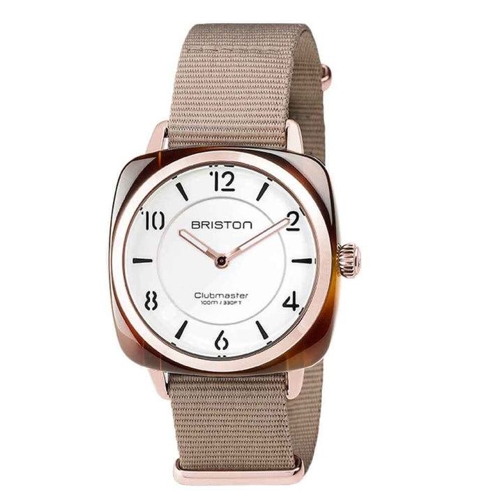 Briston Clubmaster Chic - HM - Gold - Blanc 17536.PRA.T.2.NT Watch