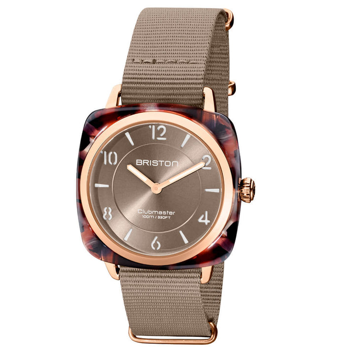 Briston Clubmaster Chic - HM - Gold - Gris Taupe 21536.PRA.UBR.30.NT Watch