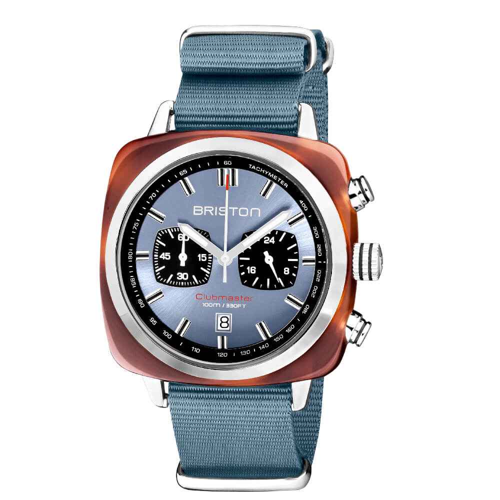 Briston Clubmaster Sport - Chrono - Bleu Glacier 20142.SA.TS.25.NIB Watch