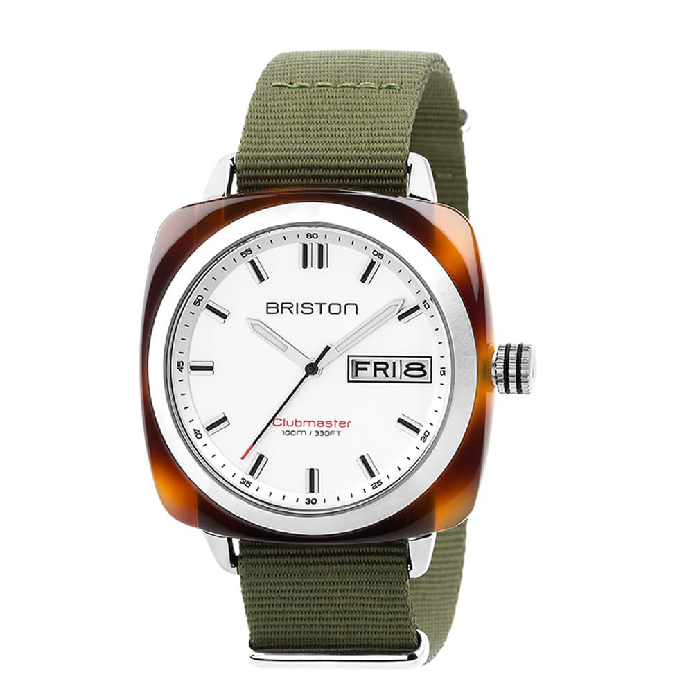 Briston Clubmaster Sport - HMS - Blanc 17342.SA.TS.2.NGA Watch