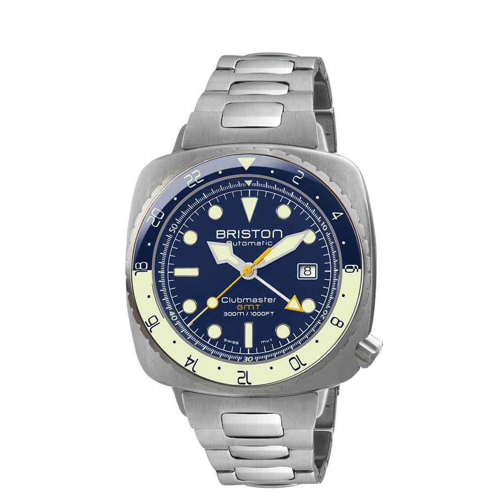Briston Clubmaster Diver Pro GMT - Acier 24844.S.GP.15.SB Watch