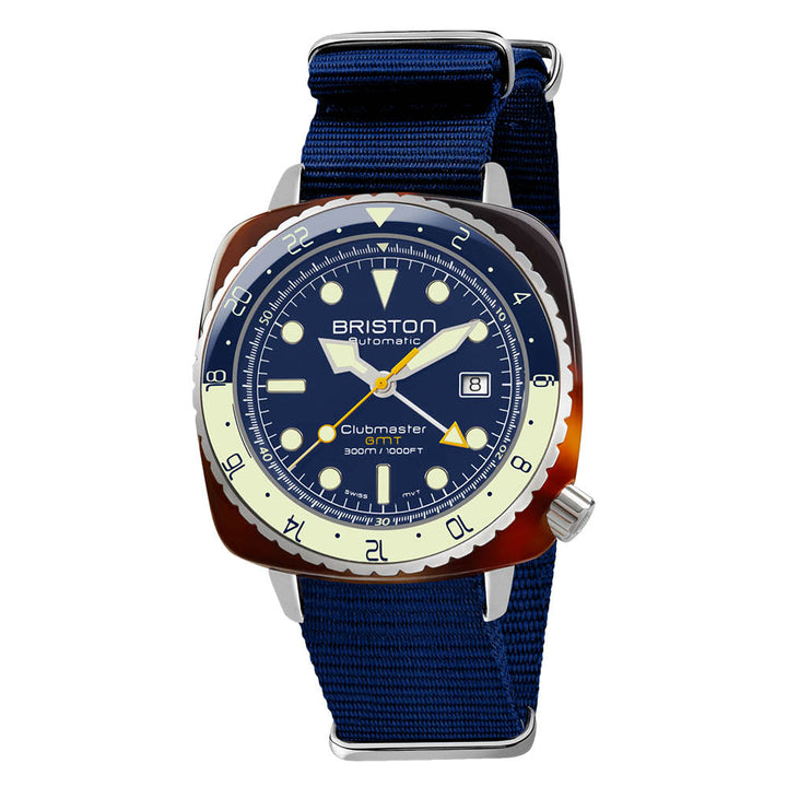 Briston Clubmaster Diver Pro GMT - Bleu Marine 24844.SA.T.15.NNB Watch