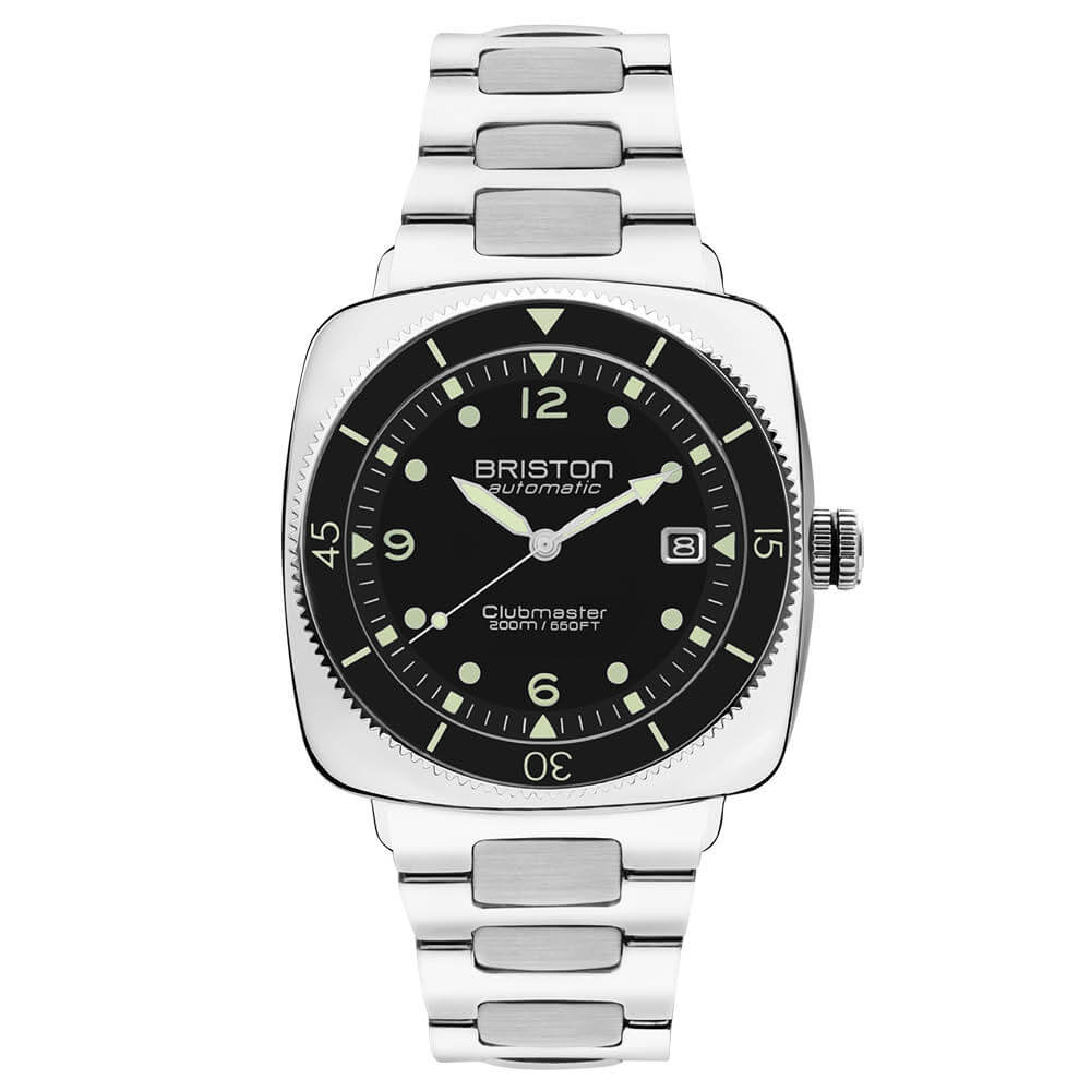 Briston Clubmaster Legend Diver - Acier - Noir 241740.PS.LD.1.SB Watch