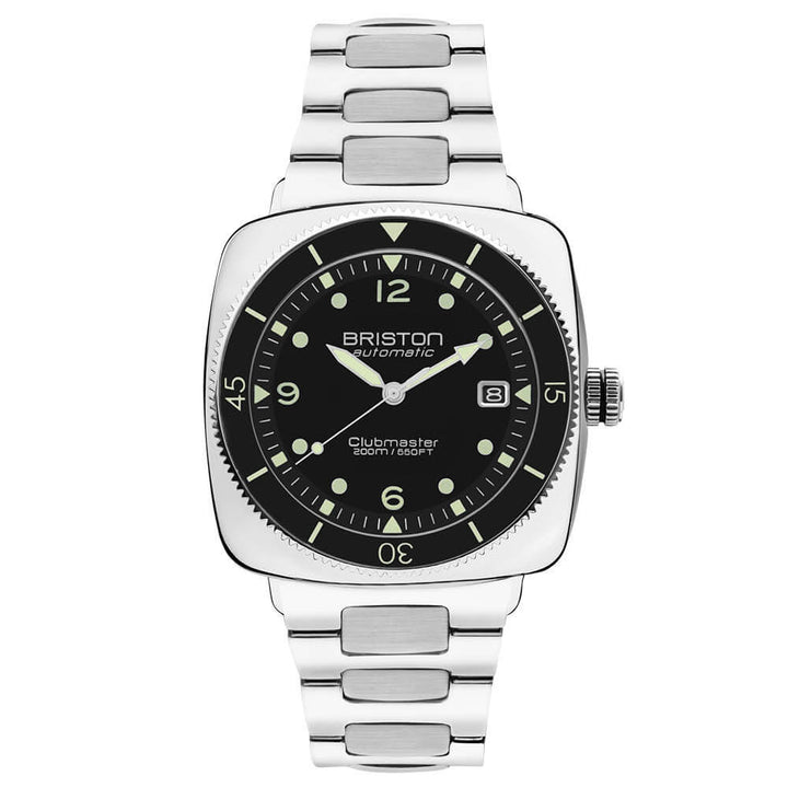 Briston Clubmaster Legend Diver - Acier - Noir 241740.PS.LD.1.SB Watch