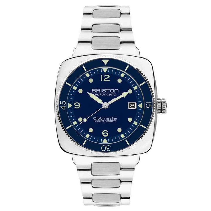 Briston Clubmaster Legend Diver - Acier - Bleu marine 241740.PS.LD.15.SB Watch