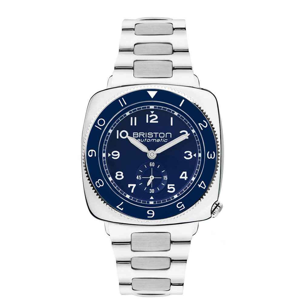 Briston Clubmaster Legend - Petite Seconde - Acier - Bleu 241639.PS.L.15.SB Watch