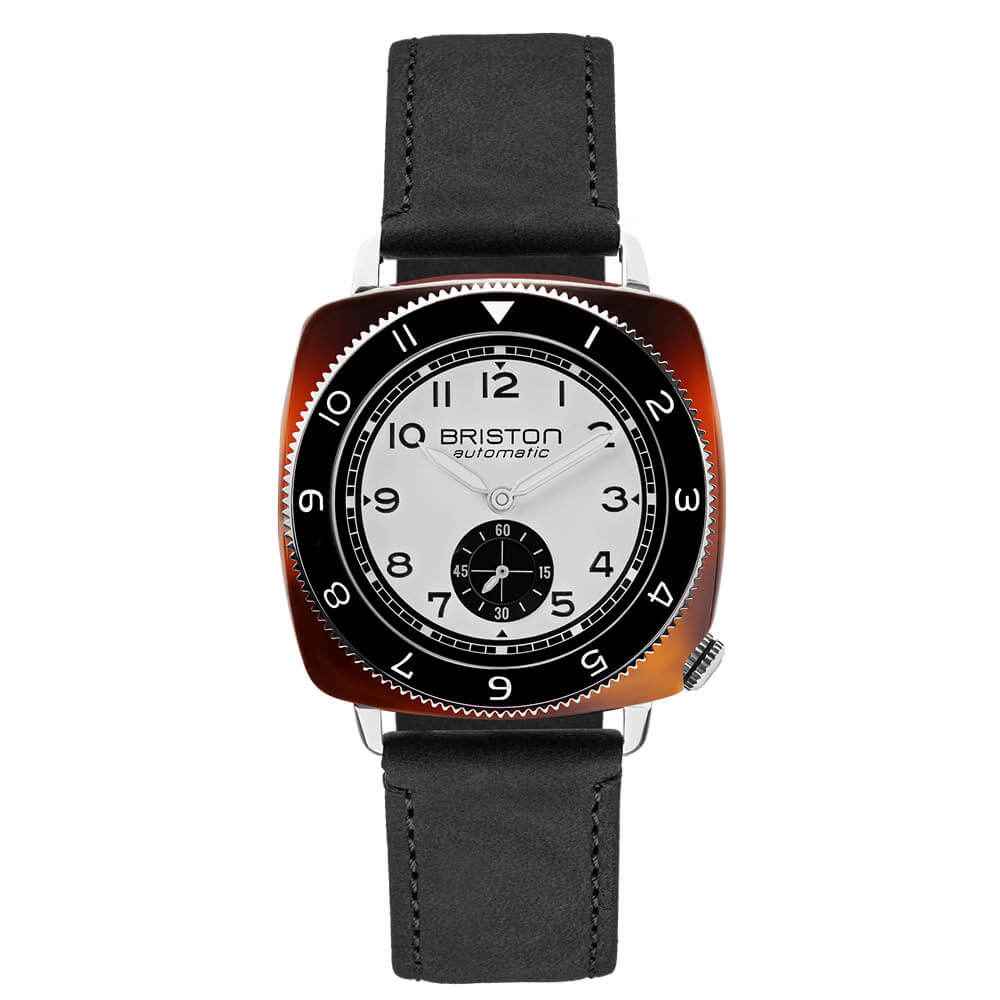 Briston Clubmaster Legend - Petite Seconde - Blanc / Noir 241639.SA.T.2B.CH Watch