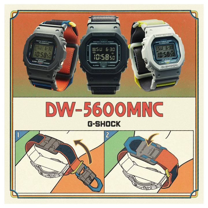 G-Shock DW-5600MNC-1ER Men's FIDLOCK® 5600 Series Watch