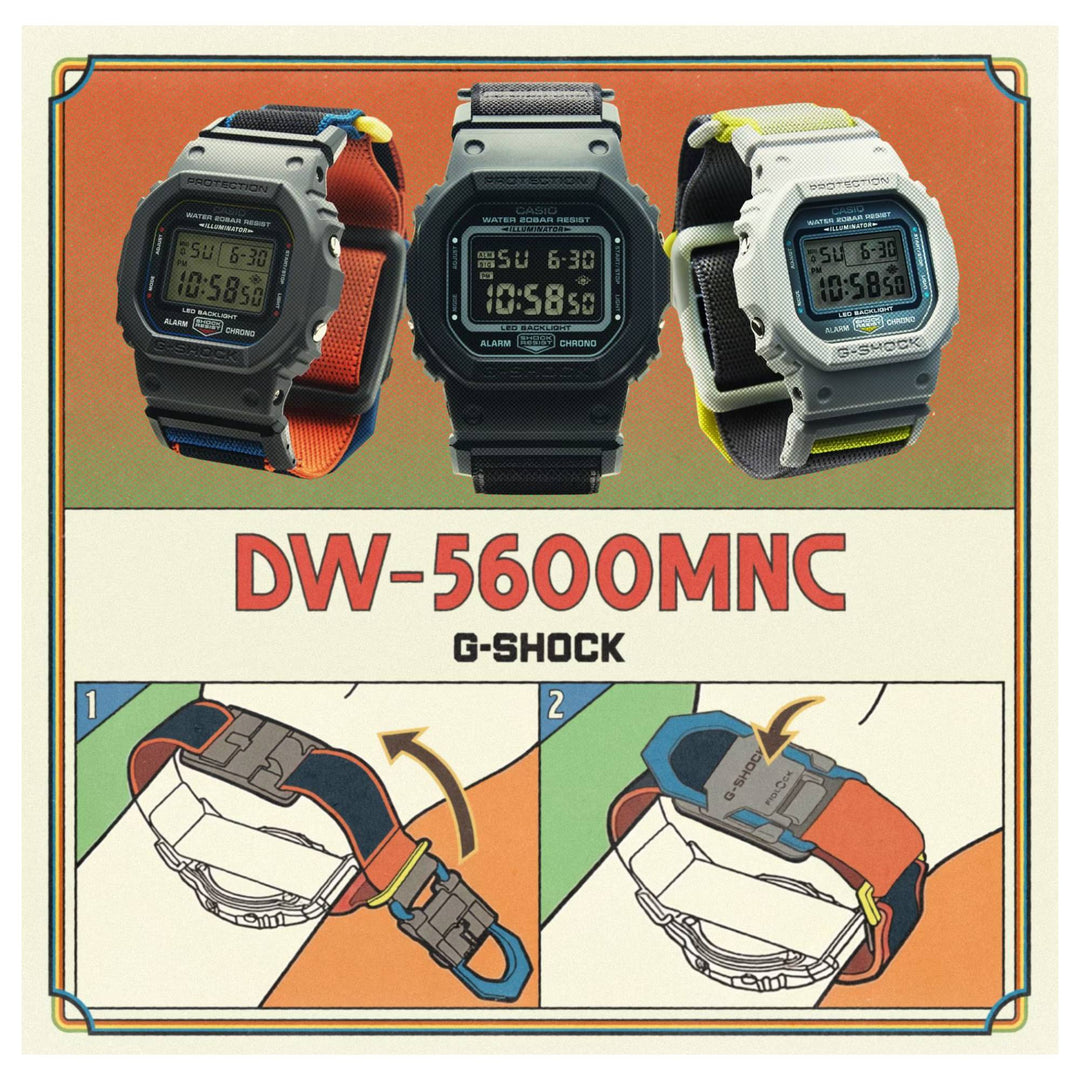 G-Shock  DW-5600MNC-8A2ER Men's FIDLOCK® 5600 Series Watch