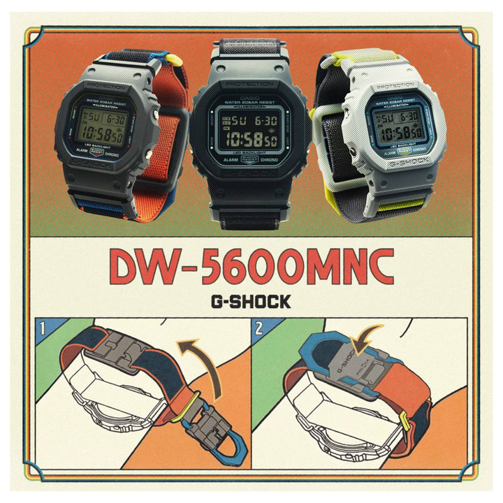 G-Shock  DW-5600MNC-8A2ER Men's FIDLOCK® 5600 Series Watch