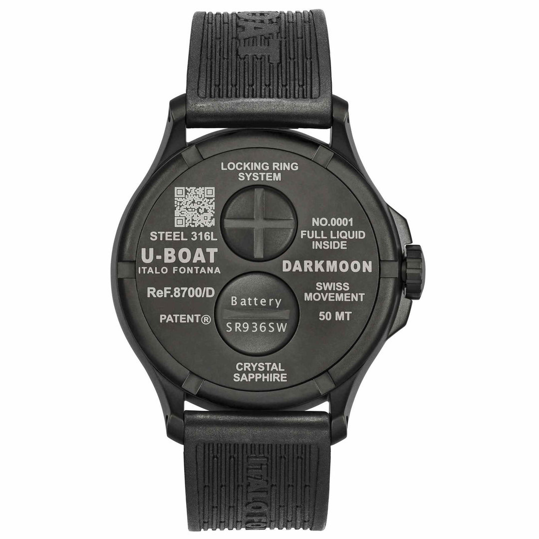 U-Boat 8700/D Darkmoon 44mm Blue PVD Soleil Wristwatch - H S Johnson