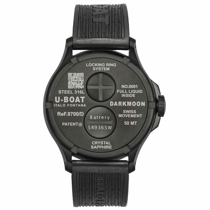 U-Boat 8700/D Darkmoon 44mm Blue PVD Soleil Wristwatch - H S Johnson