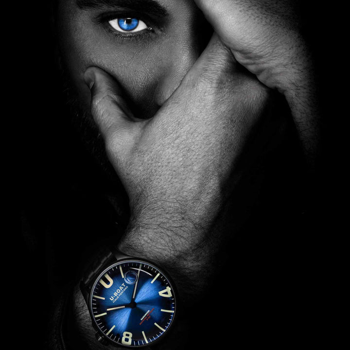 U-Boat 8700/D Darkmoon 44mm Blue PVD Soleil Wristwatch - H S Johnson