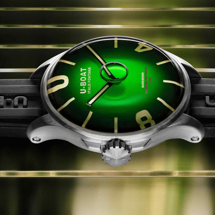 U-Boat 8702/D Darkmoon 44mm Green SS Soleil Wristwatch - H S Johnson