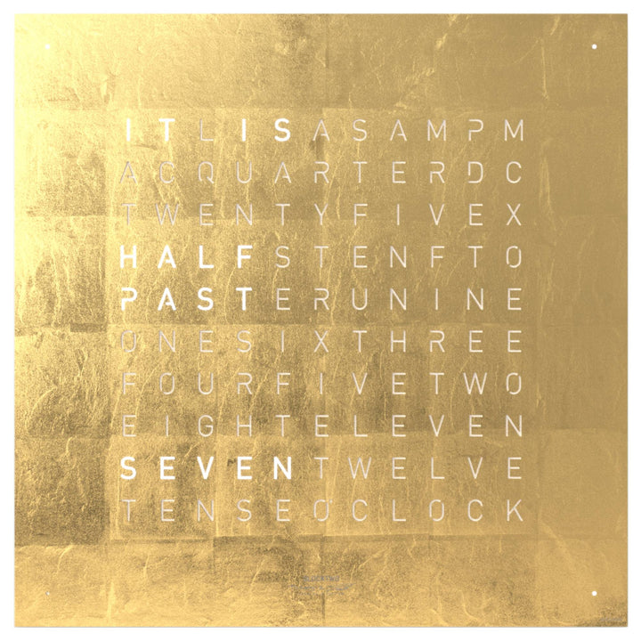 Qlocktwo QT5ENGD-UK 45 Creator's Edition Gold White Clock