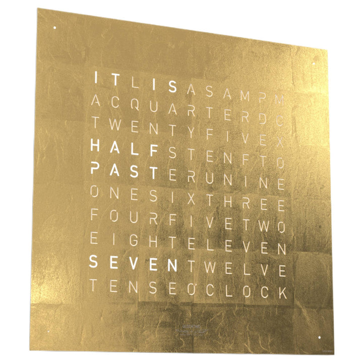 Qlocktwo QT5BLENGD-UK 45 Creator's Edition Gold Black Clock