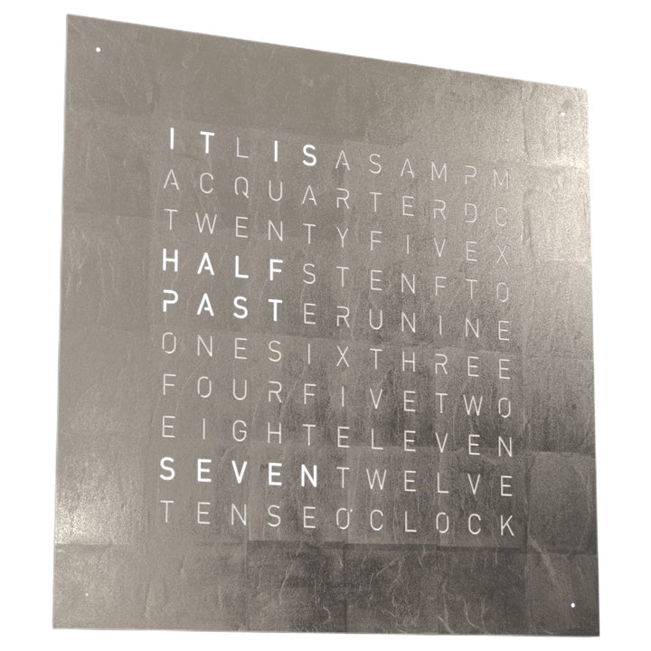 Qlocktwo QT5BLENPL-UK 45 Creator's Edition Platinum Black Clock