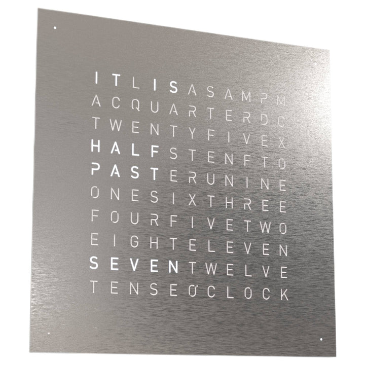 Qlocktwo QT5BLENSS-UK 45 Stainless Steel Black Clock