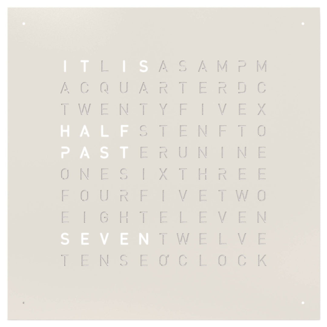 Qlocktwo QT5ENWHPC-UK 45 White Pepper White Clock