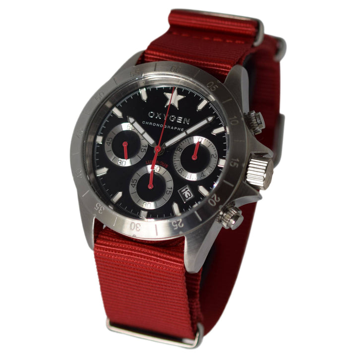 Oxygen EX-C-SPR-42-NN-RE Sprint Chronograph Red Watch