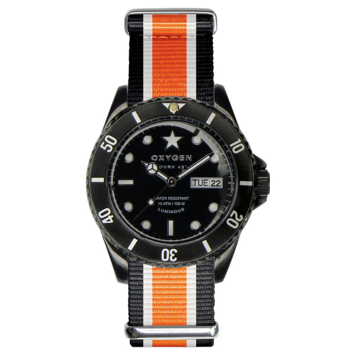 Oxygen EX-DV-CAT-42-NN-BLIVOR Black Cat 42 Watch