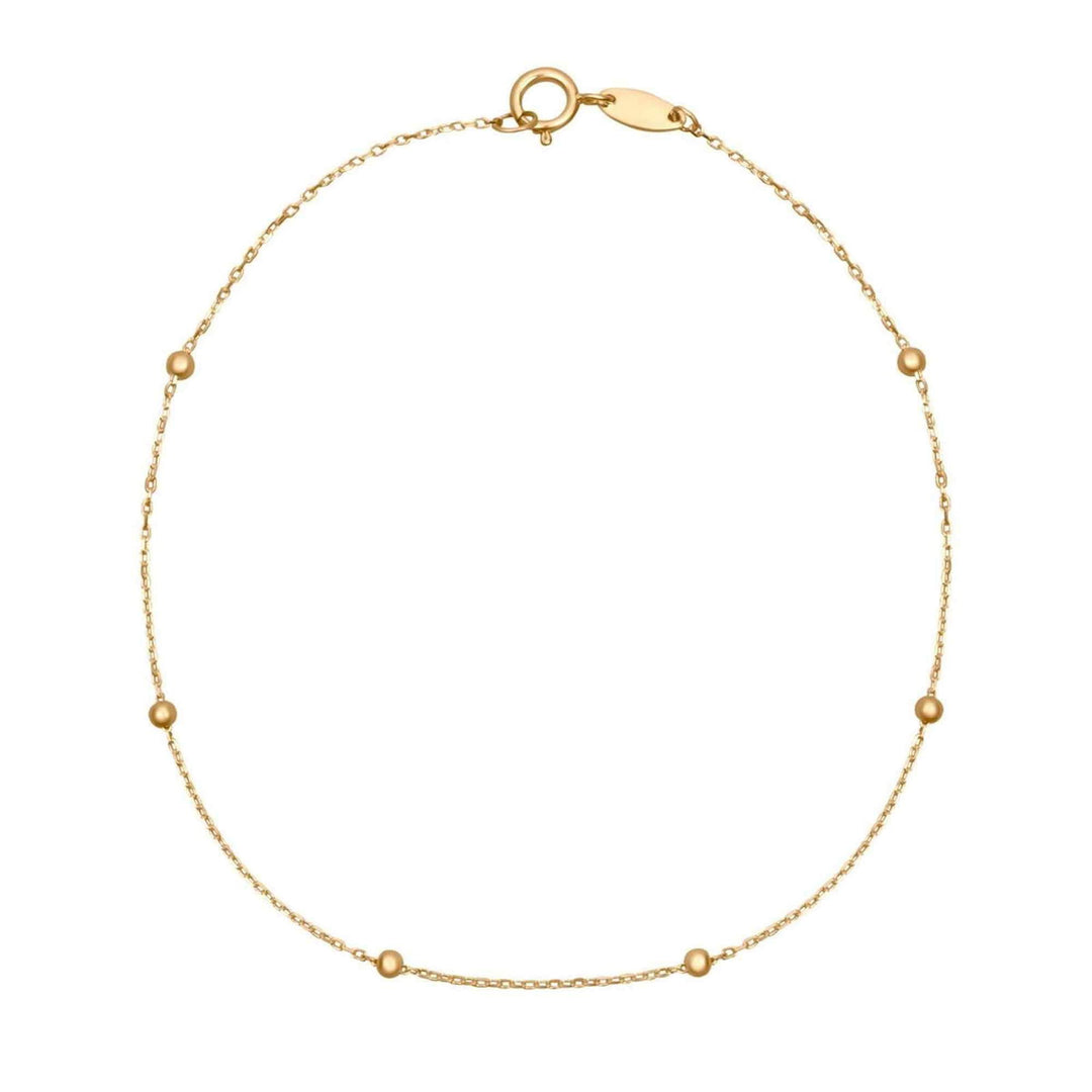 Elements Gold GB511 Fine Ball Station Bracelet - H S Johnson