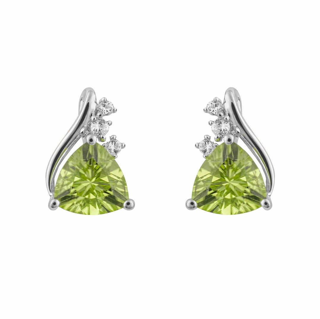 Elements Gold GE1015G Trillion Semi-Precious Stud Earrings - H S Johnson