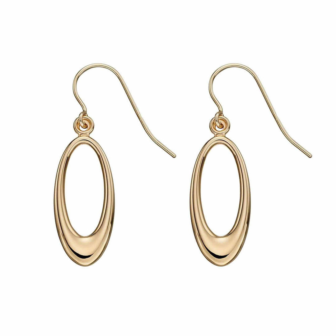 Elements Gold GE2218 Open Oval Earrings - H S Johnson