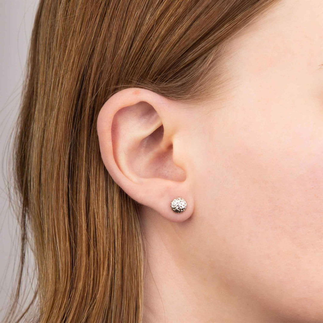 Elements Gold GE2428 Textured Ball Stud Earrings - H S Johnson