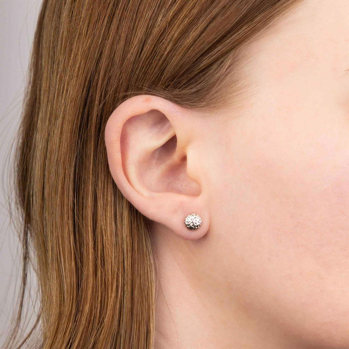 Elements Gold GE2428 Textured Ball Stud Earrings - H S Johnson
