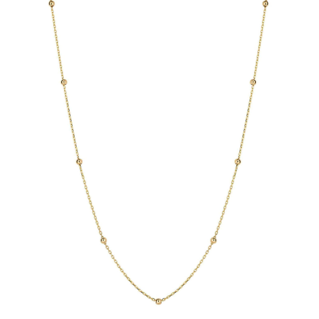 GN365 Fine Ball Station Chain Necklace