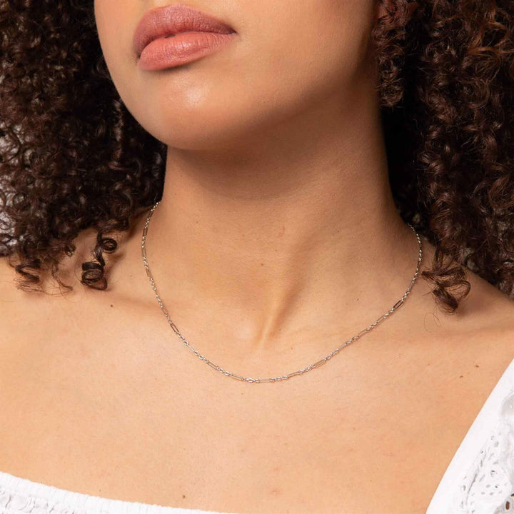Elements Gold GN381 Mixed Length Link Chain Necklace - H S Johnson