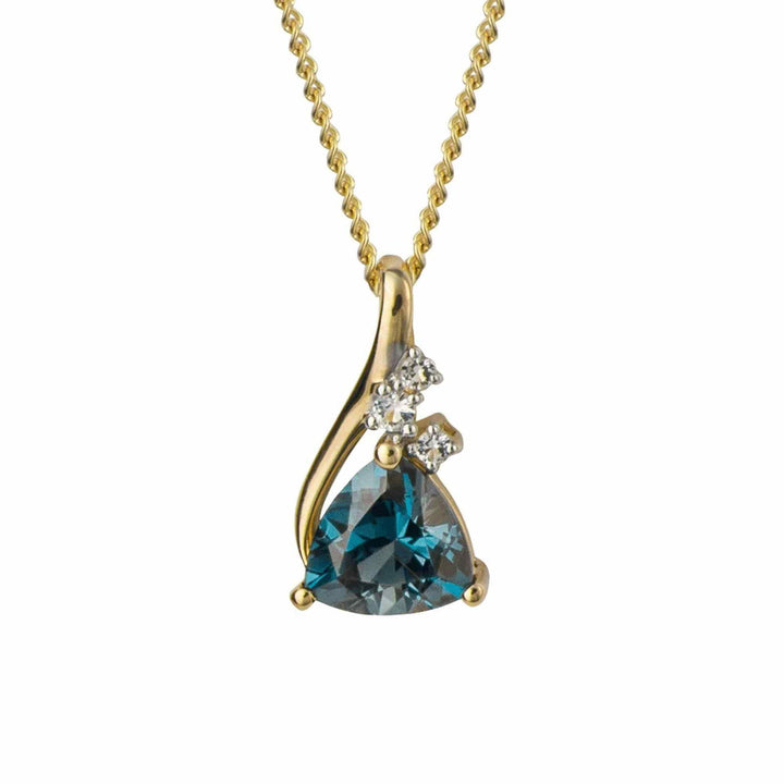 Elements Gold GP1006L Trillion Semi-Precious Pendant Only - H S Johnson