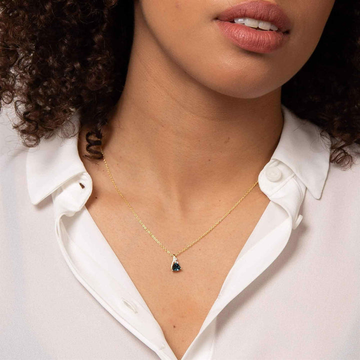 Elements Gold GP1006L Trillion Semi-Precious Pendant Only - H S Johnson