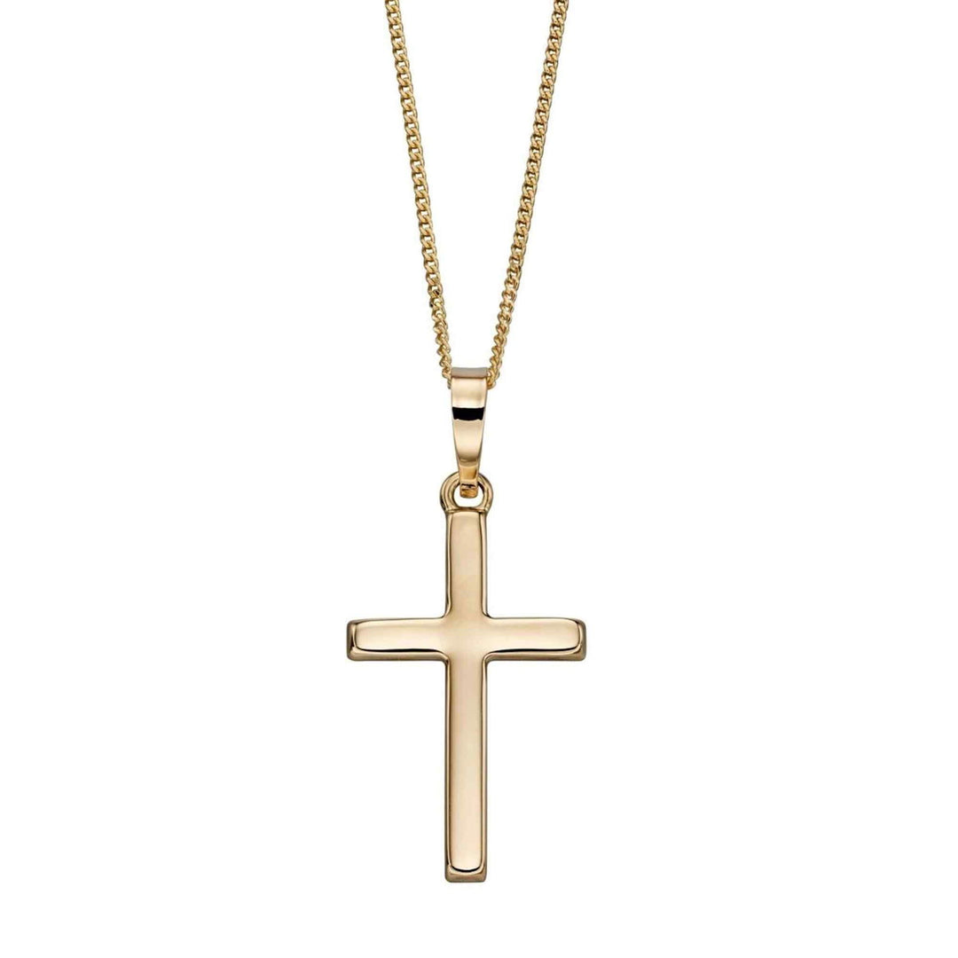 Elements Gold GP2108 Medium Cross Pendant Only - H S Johnson