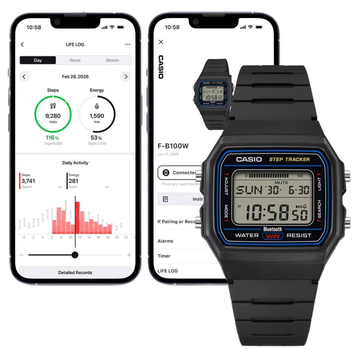 Casio F-B100W-1AEF Bluetooth Classic Digital Watch