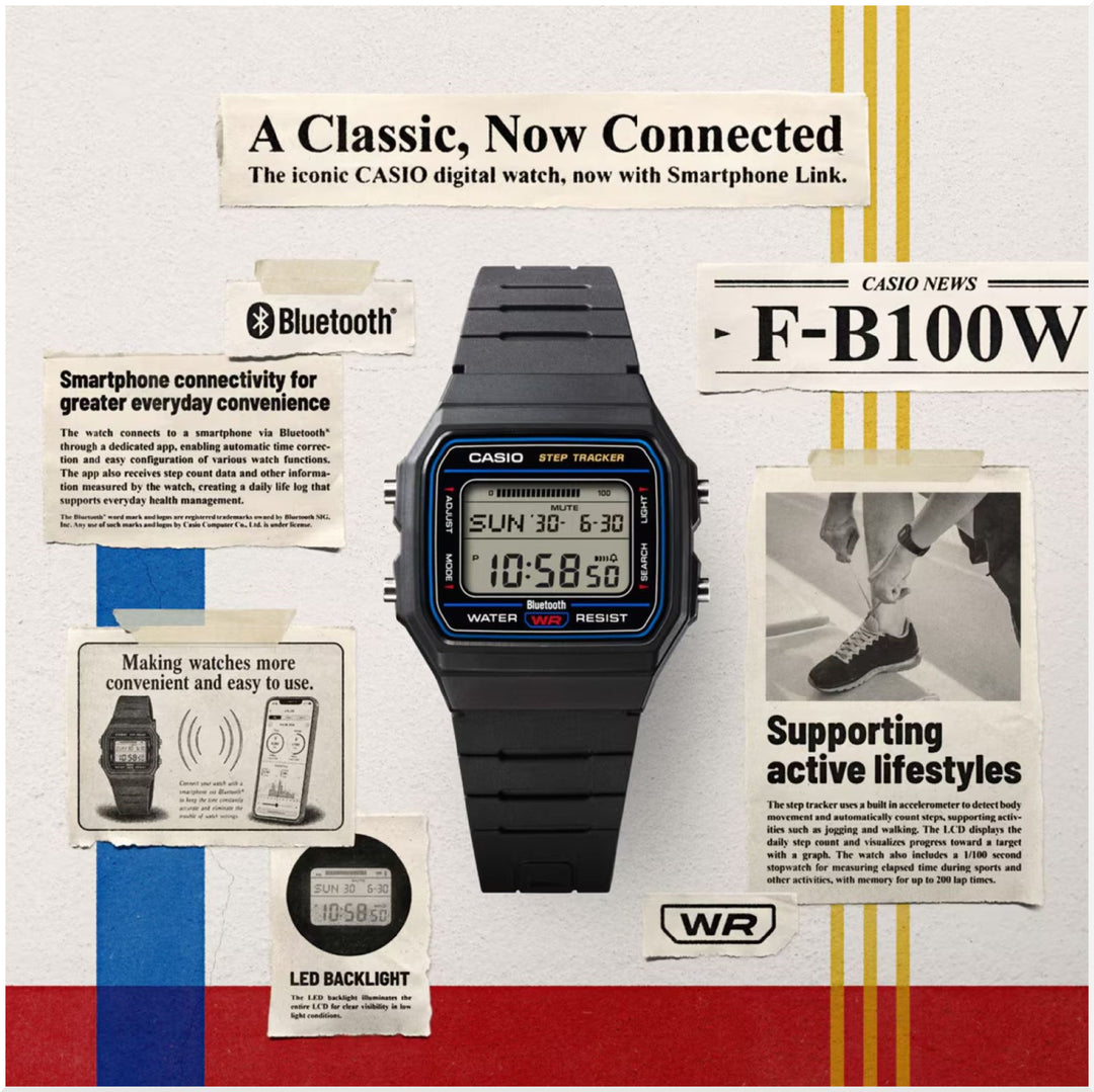 Casio F-B100W-1AEF Bluetooth Classic Digital Watch