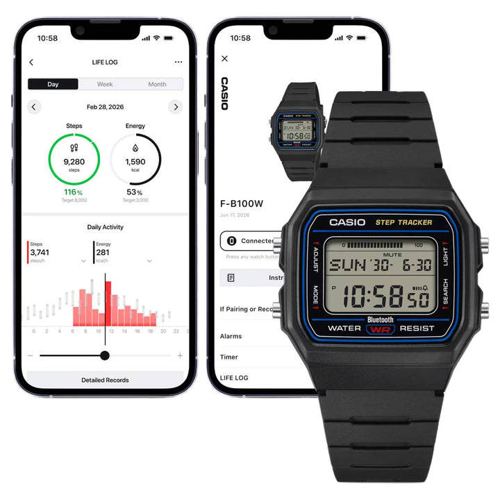 Casio F-B100W-3AEF Bluetooth Classic Digital Watch