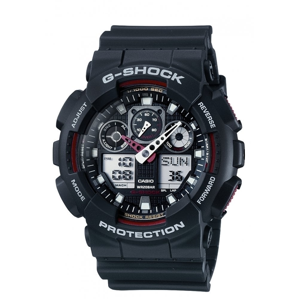 G-Shock GA-100-1A4ER Multifunction Wristwatch - H S Johnson