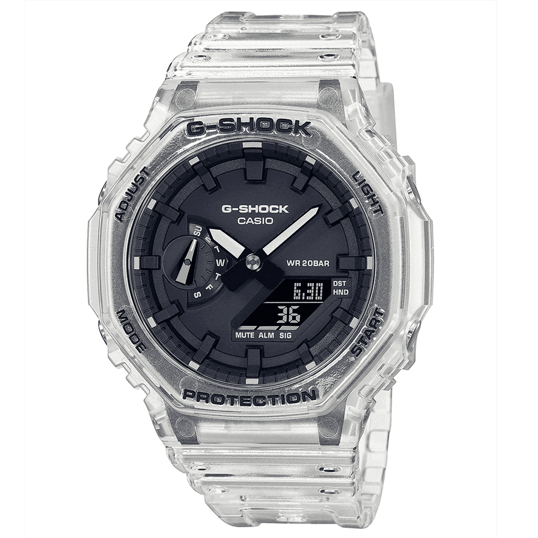 G-Shock GA-2100SKE-7AER Skeleton Series Transparent Wristwatch - H S Johnson