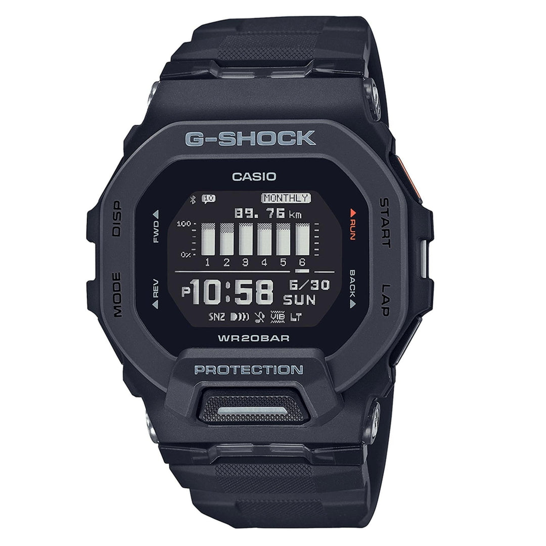 G-Shock GBD-200-1ER Black G-Squad Multifunction LCD Wristwatch - H S Johnson